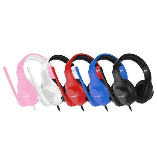 HEADSET GAMING SADES SPIRITS SA-721(BLUE,PINK,BLACK,RED)