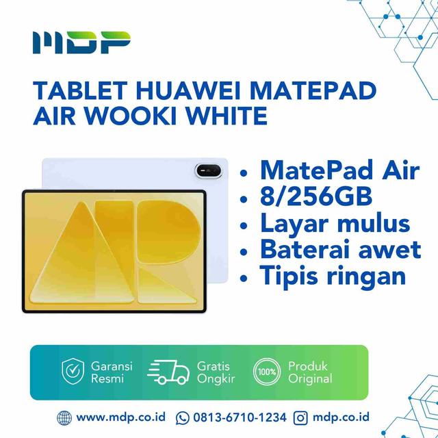 TABLET HUAWEI MATEPAD AIR WOOKI 8/256GB WHITE (INCL:BN1983)