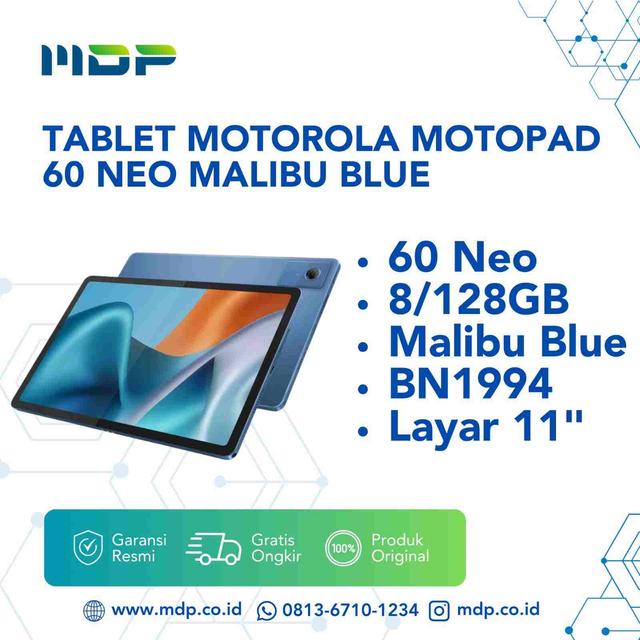 TABLET MOTOROLA MOTOPAD 60 NEO 8/128GB MALIBU BLUE (INCL:BN1994)