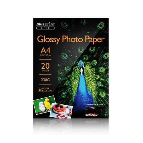 PAPER BLUEPRINT LITE GLOSSY PHOTO PAPER BP-GPA4230 230GSM A4 20SHEET