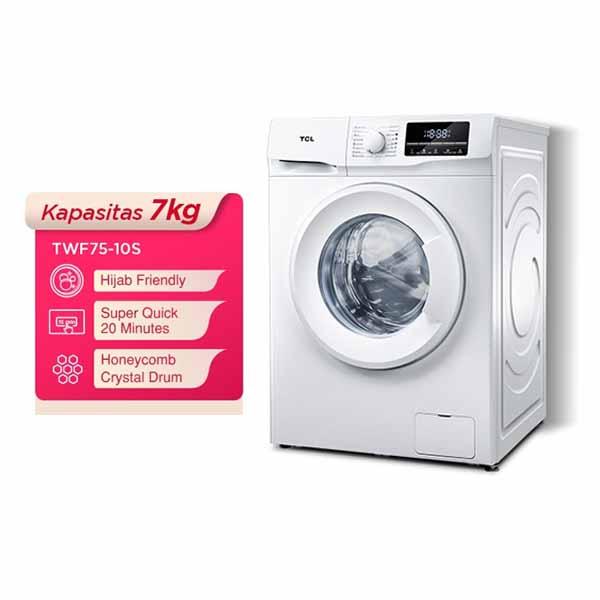 MESIN CUCI TCL TWF75-10S (FRONT LOAD 7KG)