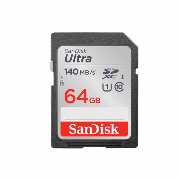 MEMORY CARD SD ULTRA 64 GB SANDISK CLASS 10 48MBPS (SDSDUNB-064G-GN3IN/GN6IN)