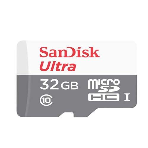 MEMORY CARD MICRO SD ULTRA 32GB,C10,UHS-1,100MB/S R,3X5,7Y(SDSQUNR-032GB-GN3MN)