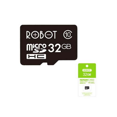 MEMORY CARD 32GB ROBOT TF MICRO SD WITH PACKAGE BLACK
