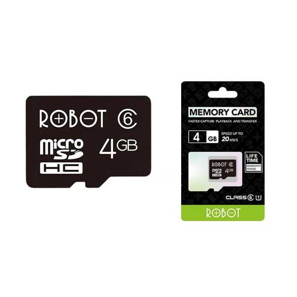 MEMORY CARD 4GB ROBOT TF WITH PACKAGE BLACK