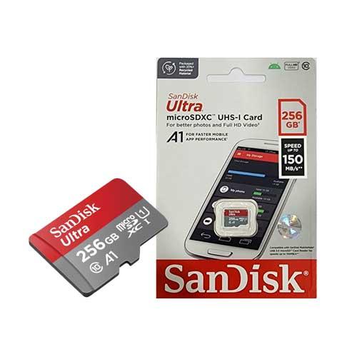 MEMORY CARD SANDISK ULTRA MICRO SDXC, SDQUAC 256GB,A1,C10,U1,150MB (SDSQUAC-256G-GN6MN)