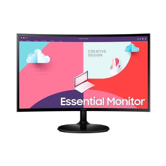 MONITOR SAMSUNG CURVED LED LS24C366EAEXXD : 24" 75HZ FULL HD CURVED Y-FEET STAND