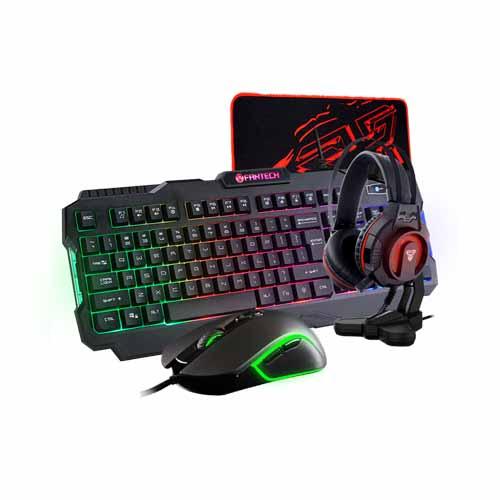 GAMING FANTECH 5 IN 1 COMBO P51(KEYBOARD,MOUSE,HEADSET,MOUSEPAD,HEADSET STAND)