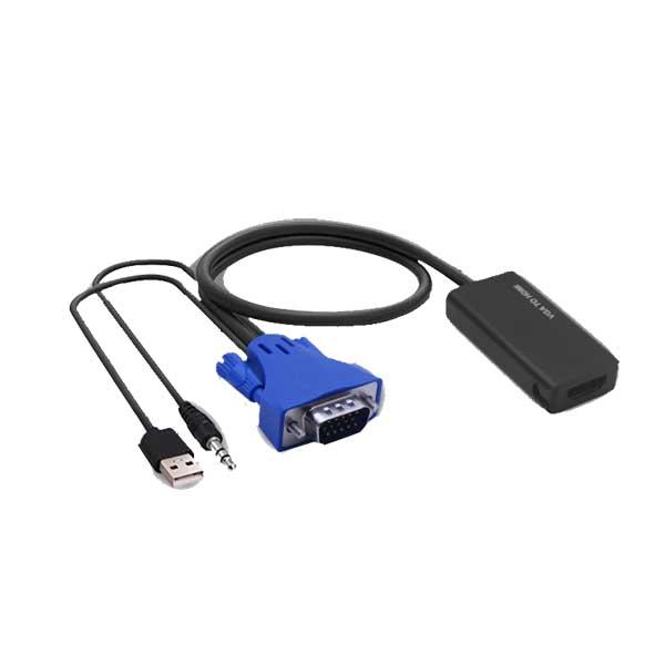 CONVERTER VGA TO HDMI + AUDIO CYBORG