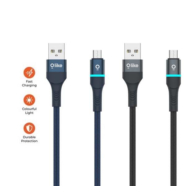 OLIKE  BREATHING LED CABLE -MICRO D101M (MIX COLOR))