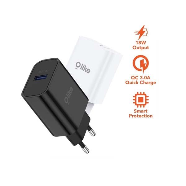 OLIKE QUICK CHARGE POWER ADAPTER C304 (MIX COLOR)