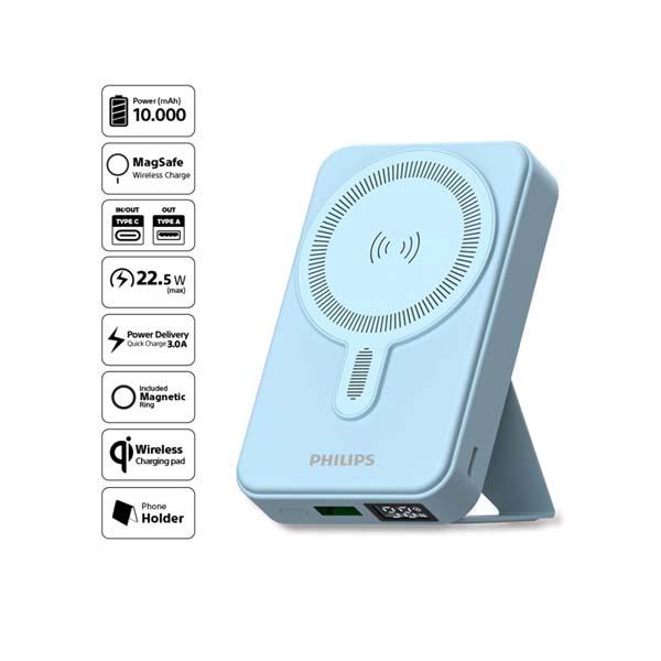 MAGSAVE POWER BANK 10.000MAH PHILIPS DLP9859ND/70 BLUE