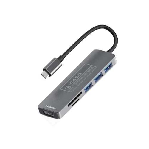 CONVERTER TYPE-C TO USB,HDMI,MICRO SD CYBORG (C400)