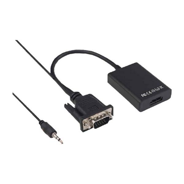 CONVERTER CABLE VGA+AUDIO TO HDMI NYK