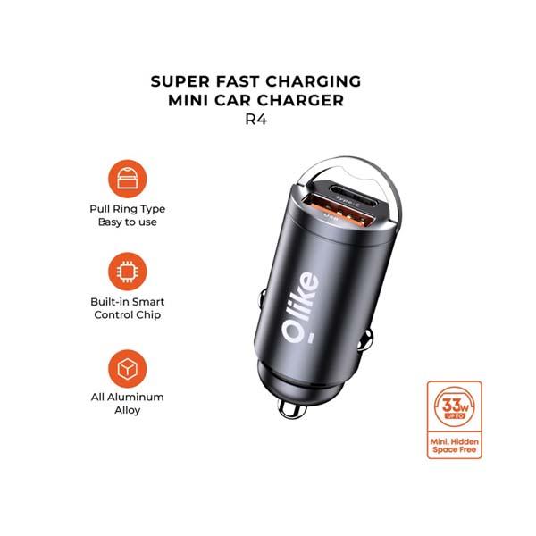OLIKE SUPERFAST CHARGING CAR CHARGER R4