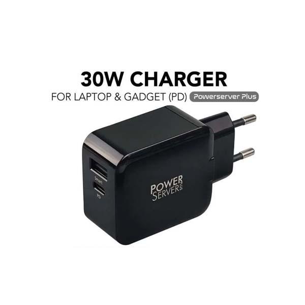 WALL CHARGER MICROPACK DUAL PORT POWER DELIVERY 30W QUICK CHARGE 3.0 PRO (MWC-230PD PRO)