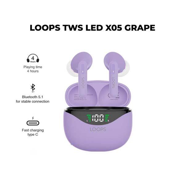 LOOPS TRUE WIRELESS LED X05 GRAPE