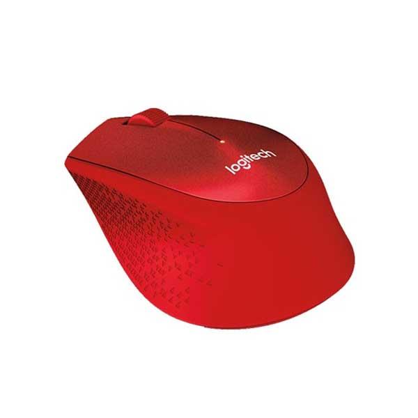 MOUSE LOGITECH WIRELES M331 SILENT (RED)