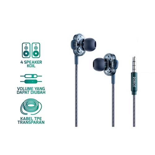 HEADSET ROBOT WIRED RE30 BLUE
