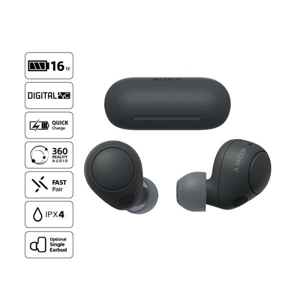 HEADPHONE WIRELESS SONY WF-C700N/B (BLACK)